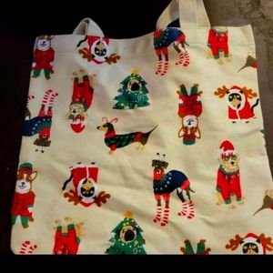 Christmas dog bag